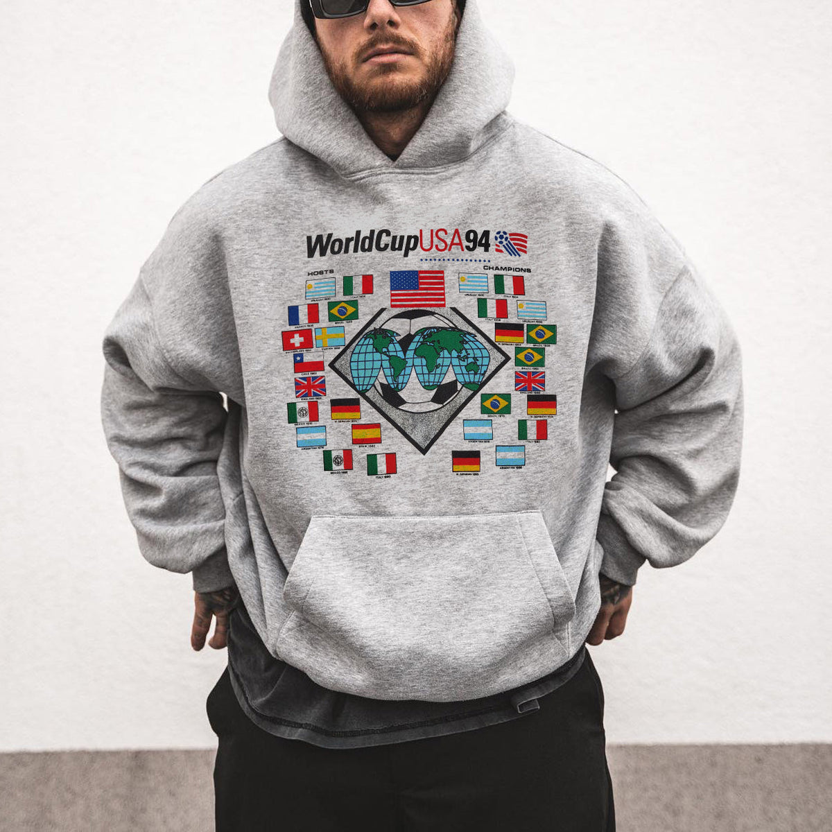 FIFA World Cup 1994 USA  Men's Fashion Fleece Hoodie 320g