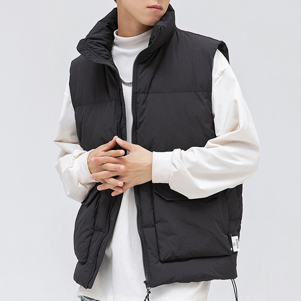 Men's Stylish Zipper Up Down Vest