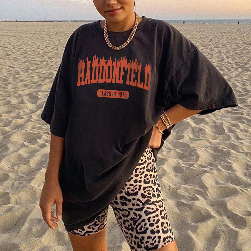 Graphic Casual Women's Crew Neck Short Sleeve T-Shirt