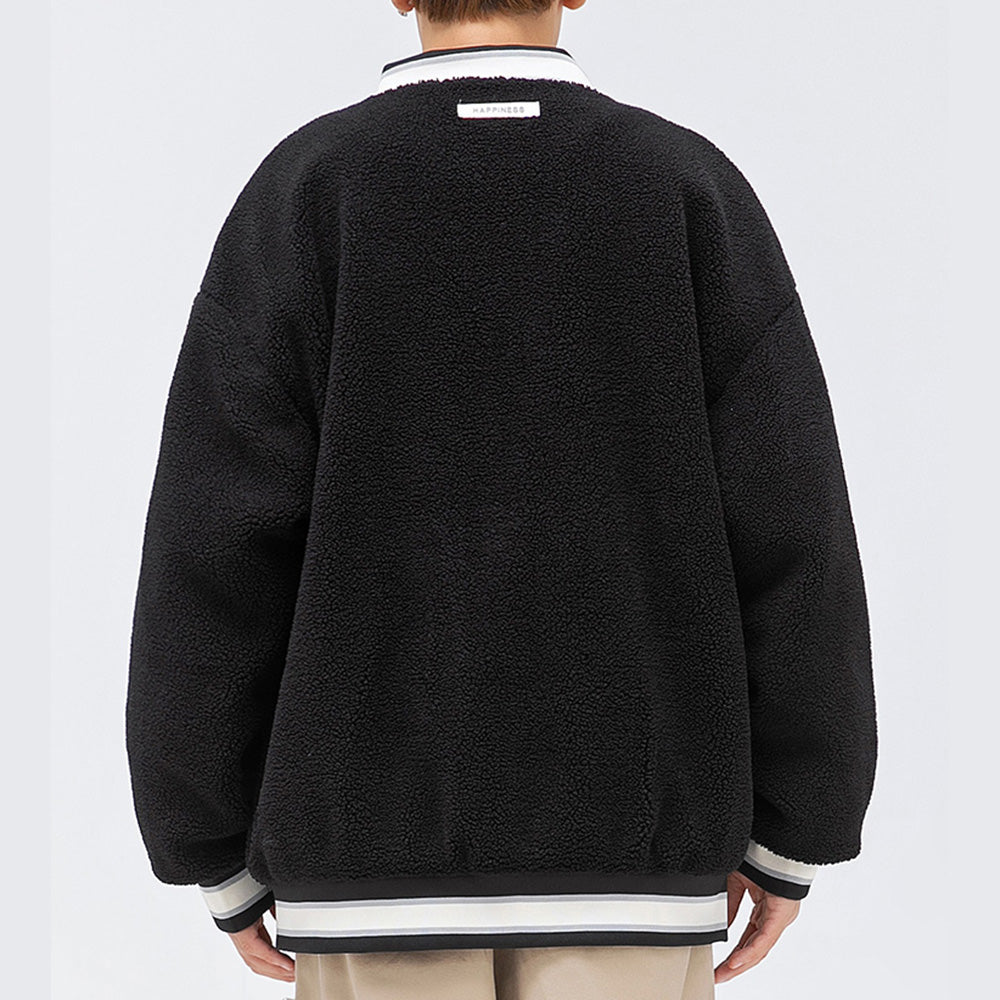 Better Coat Men's Embroidery Sherpa Bomber Jackets