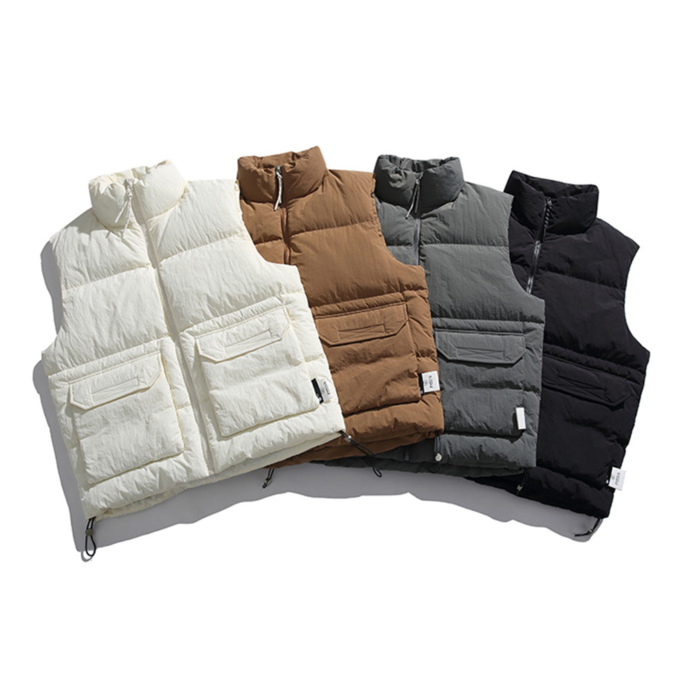 Men's Stylish Zipper Up Down Vest