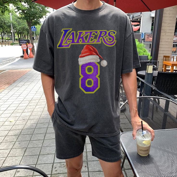 Lakers Men's Sports Christmas Casual T-Shirts