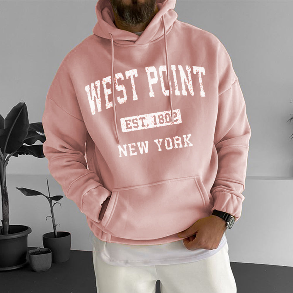 WeST Point Men's Casual Streestwear Hoodies