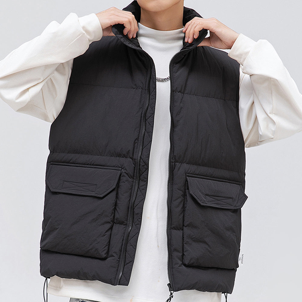 Men's Stylish Zipper Up Down Vest