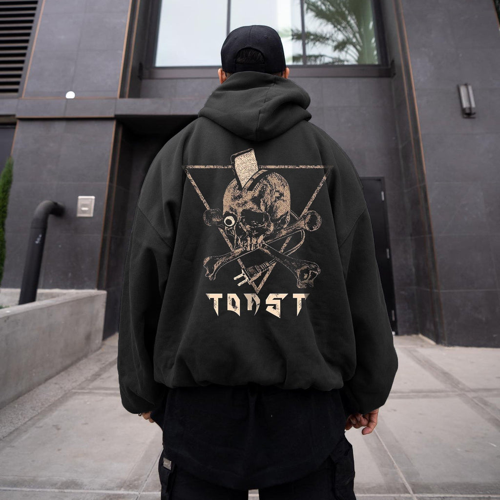 Skull Graphic Print Casual Men's Hoodie Sweatshirt