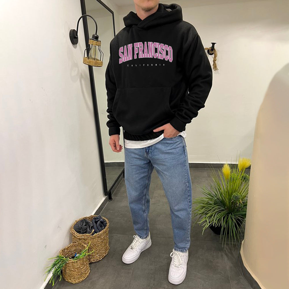 San Francisco Men's Loose Fit Hoodies