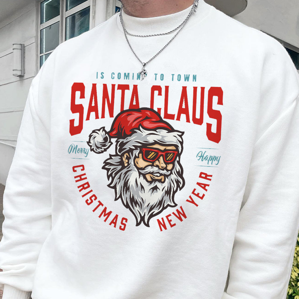 Santa Claus Men's Christmas New Year Casual Sweatshirts