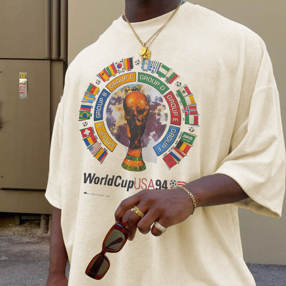 FIFA World Cup USA 1994 Men's Crew Neck T-Shirts