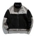Men's Fashion Stitching Embroidery Sherpa Jackets