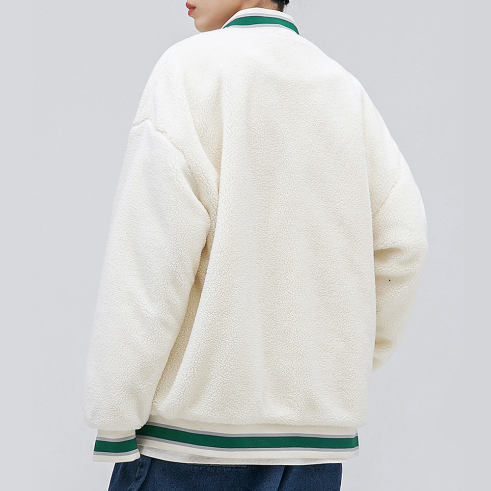 Better Coat Men's Embroidery Sherpa Bomber Jackets