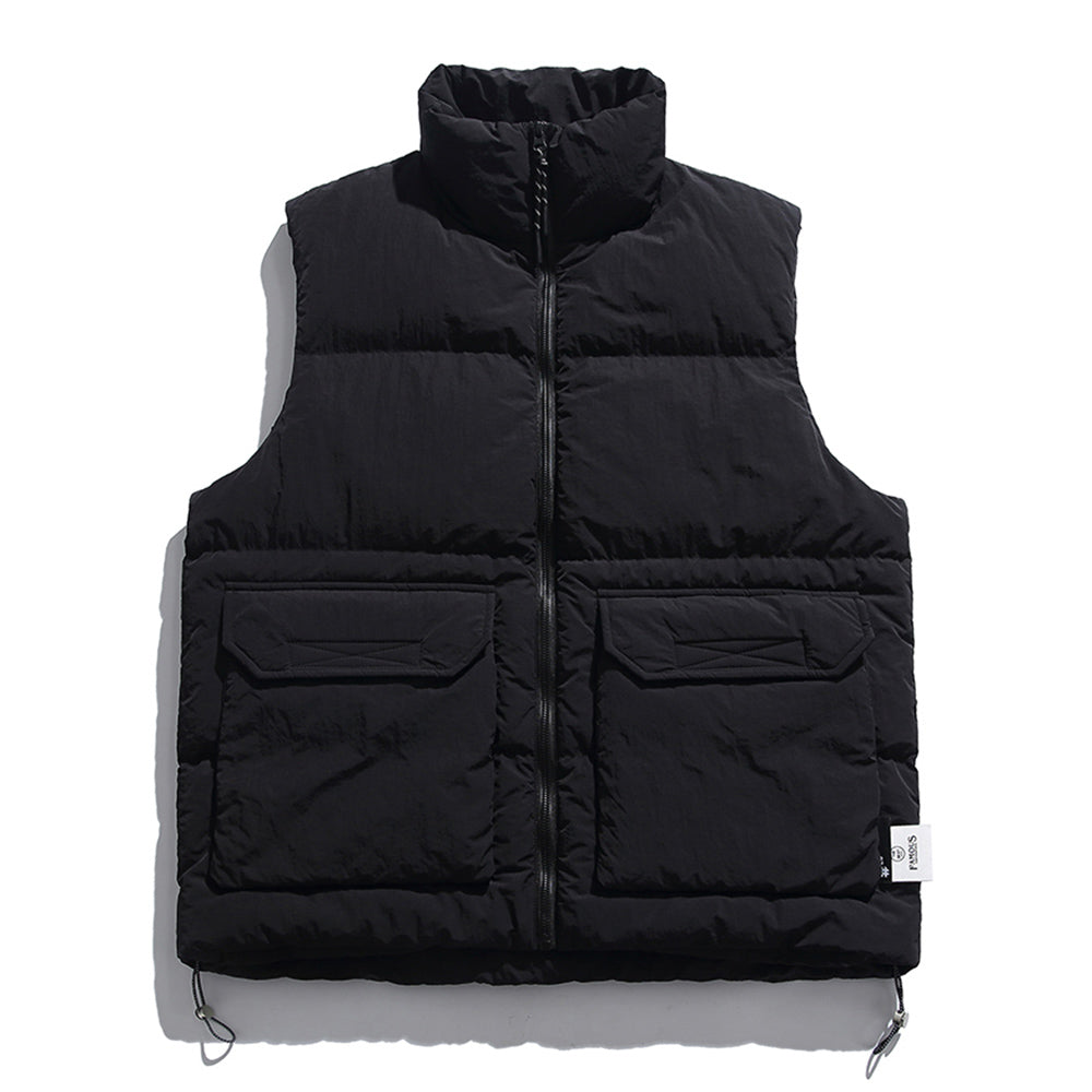 Men's Stylish Zipper Up Down Vest