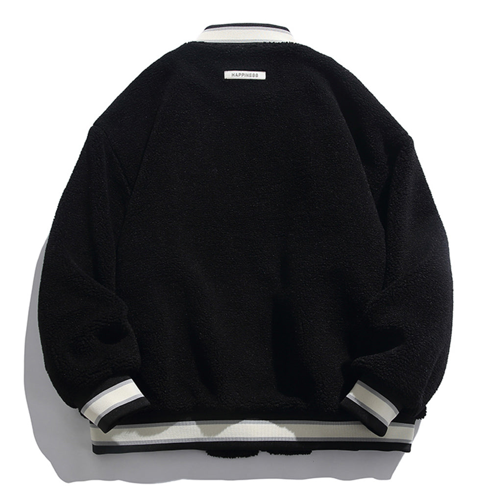Better Coat Men's Embroidery Sherpa Bomber Jackets
