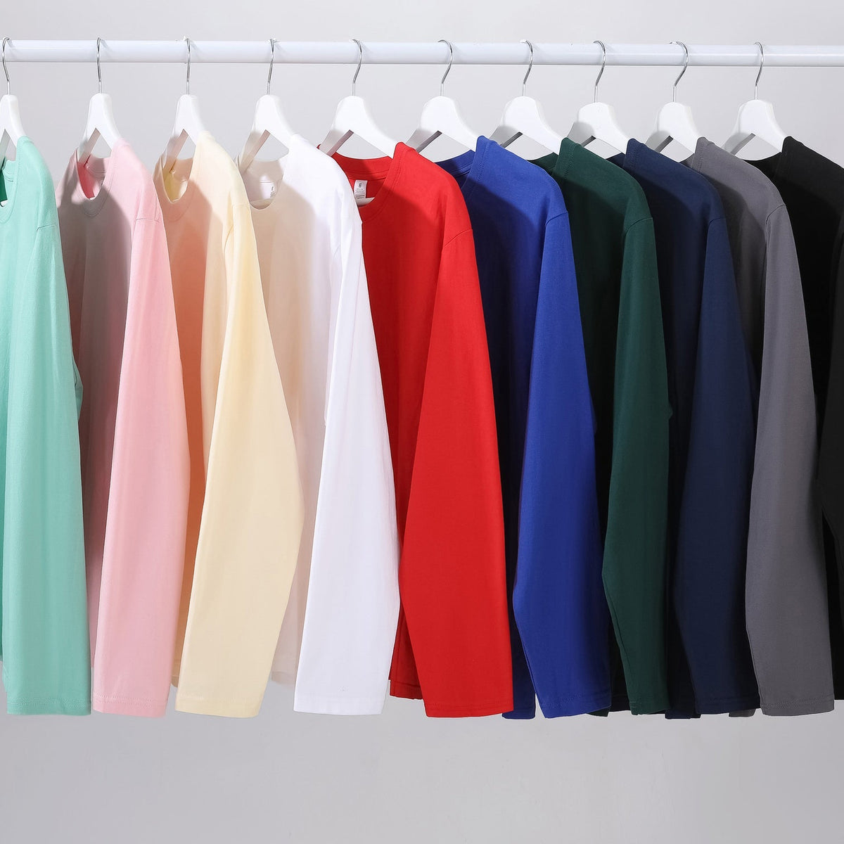 Feel the Vibes Men's Fashion Long Sleeve T-Shirts-B