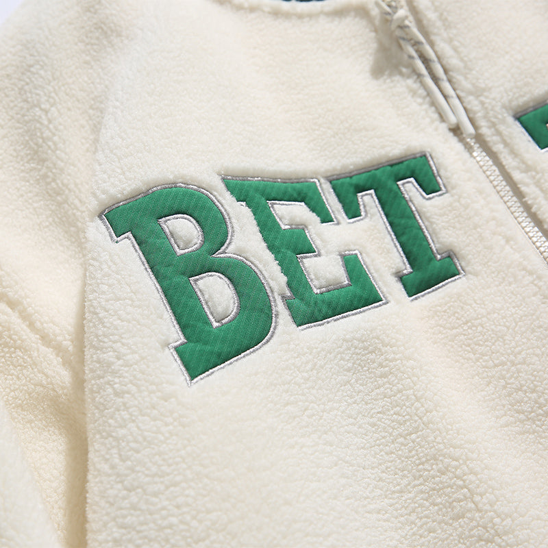 Better Coat Men's Embroidery Sherpa Bomber Jackets