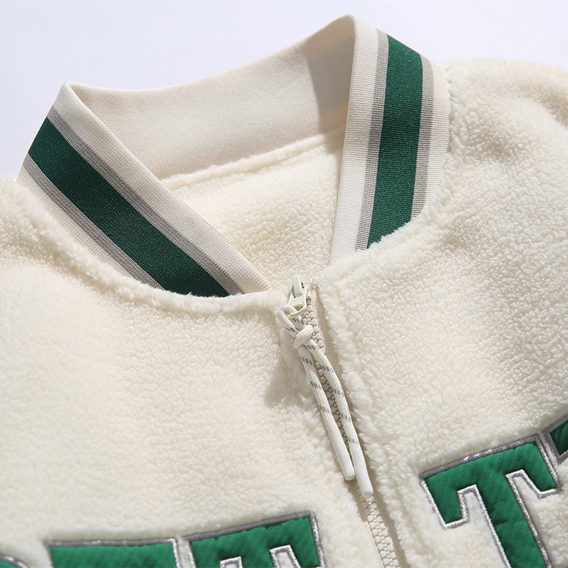 Better Coat Men's Embroidery Sherpa Bomber Jackets