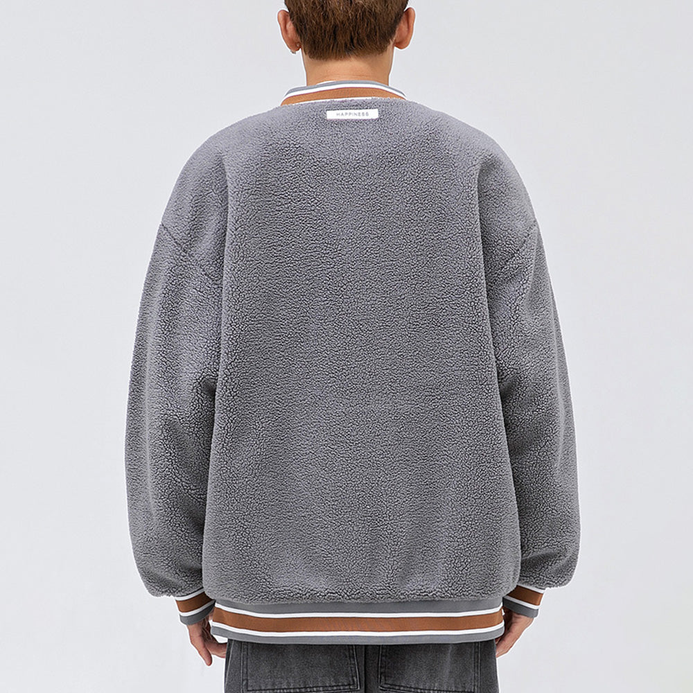 Better Coat Men's Embroidery Sherpa Bomber Jackets