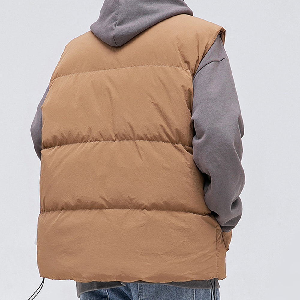 Men's Stylish Zipper Up Down Vest